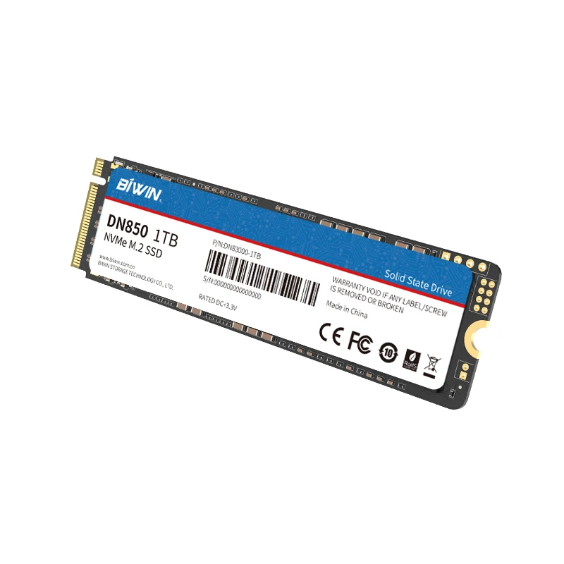 BIWIN DN850 высокоскоростной M.2 NVMe PCIe 3 0 SSD Внутренний твердотельный жесткий диск для настольного ПК