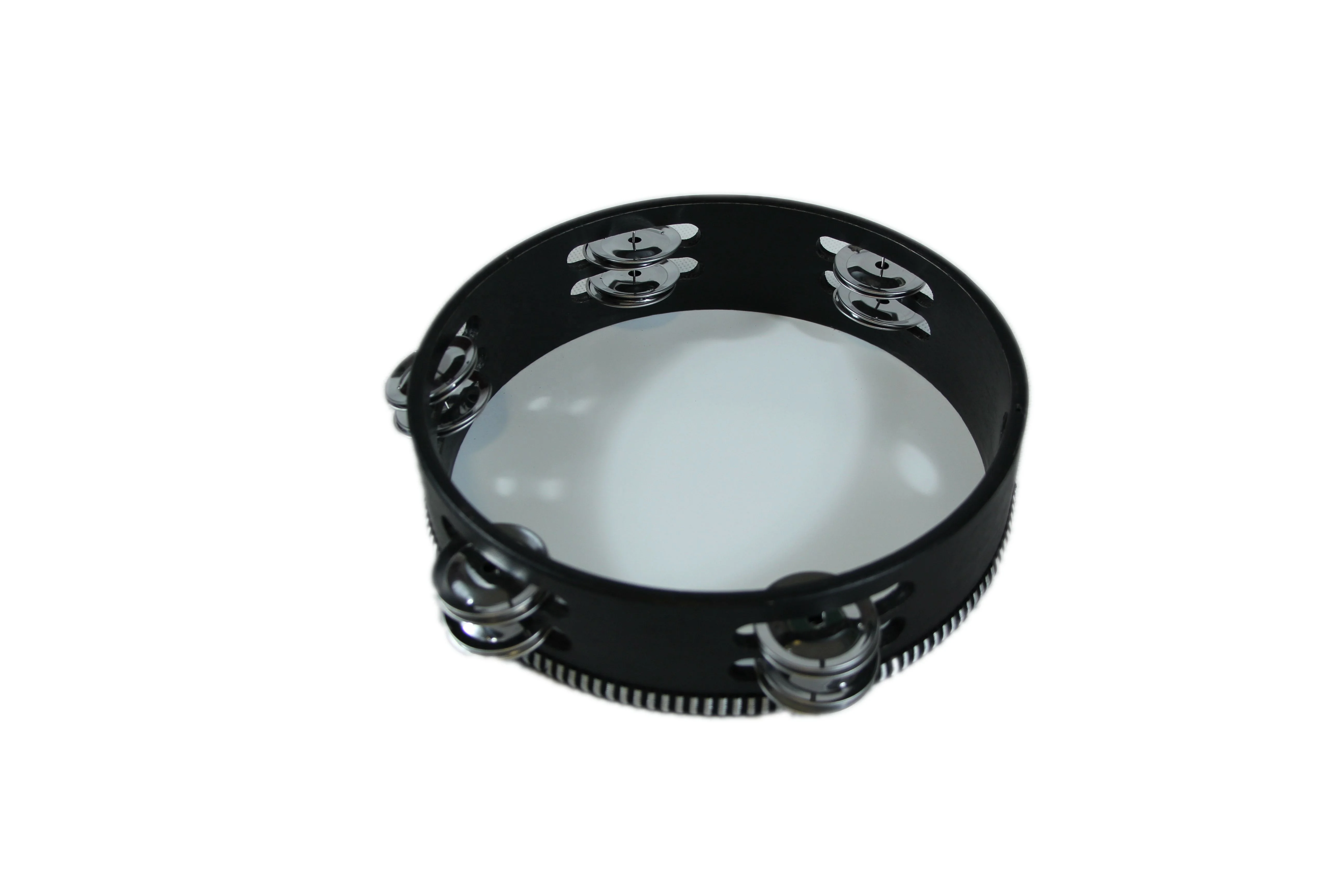 
wholesale percussion instrument Good price oem percussion instruments black wood tambourine for sale 