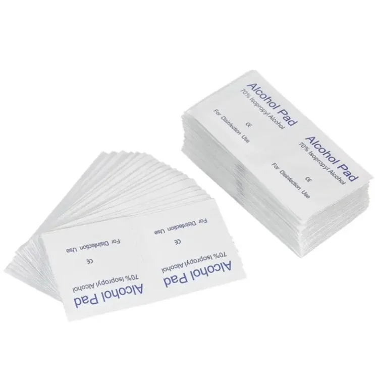 100 Counts Alcohol Formula Wipes Pads Disposable Alcohol Prep Wipes Individual Package Portable Nail Cleanser Cloth for Nail Art