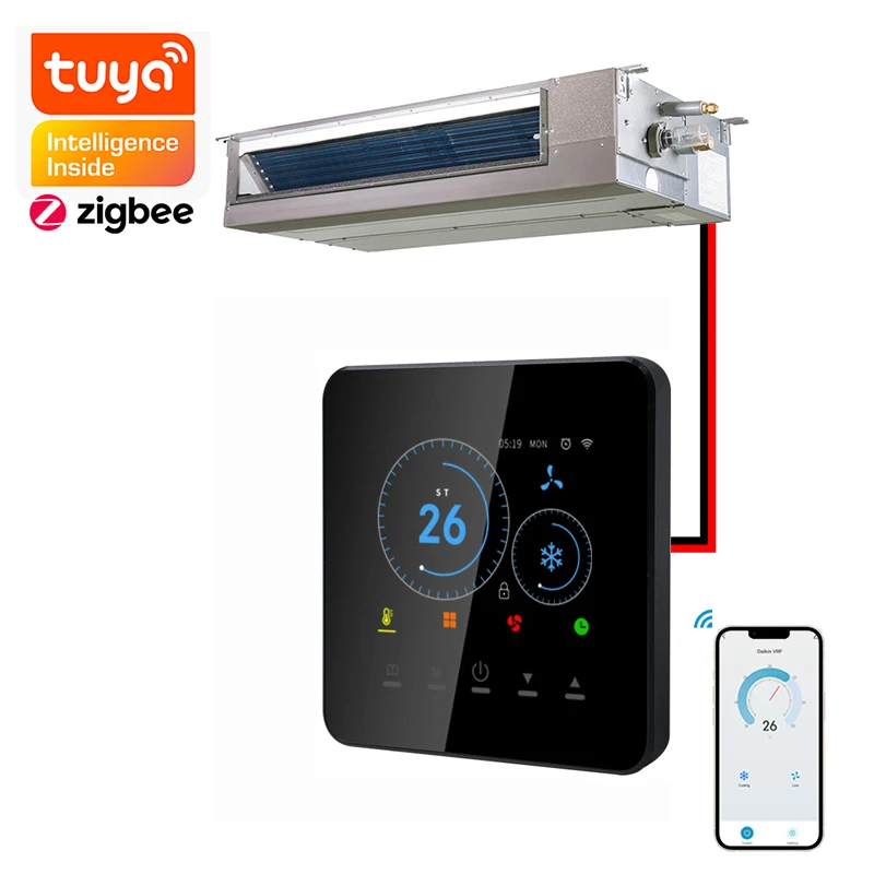 Tuya VRF Dcut Split Unit  Thermostat for Daikin Hitachi Mitsubishi Heavy Industries Smart Life Wifi Voice Control with Alexa
