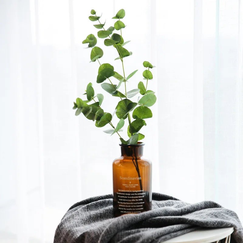 Modern Clear Flower Glass Vase for Home Decor