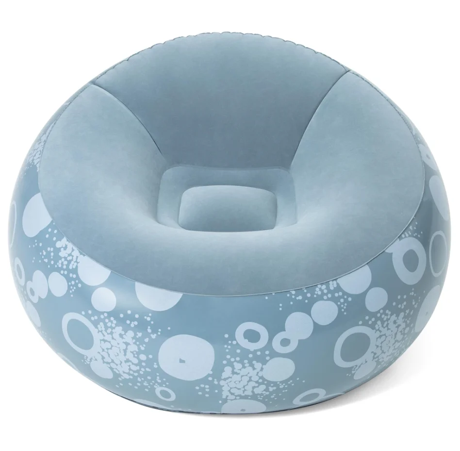 Bestway 75052 Inflatable Furniture Living Room Modern Sofa with stylish printing  inflate-a-chair bean bag sofa