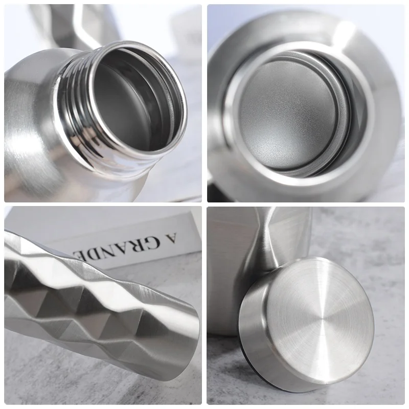 Wholesale 1000ml 750ml SS Water Bottle  Classic Sports Stainless Steel Single Wall Water Bottle