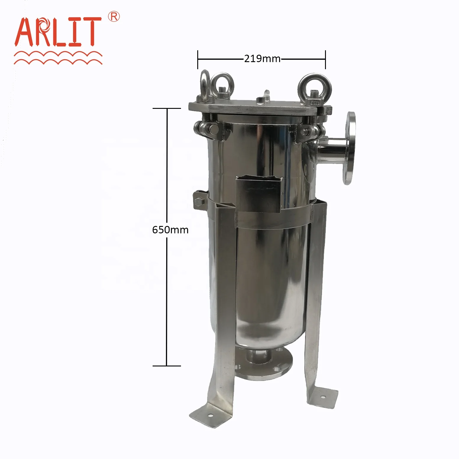 High filtration stainless steel 304 316  bag filter housing for wine beverage  beer coconut water Herbal Extract filtration