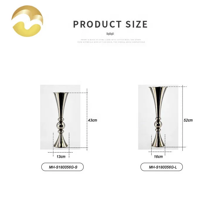 
Gold&Silver Simple And Generous Flower Vase For Home Office Decoration Funiture Decoration 