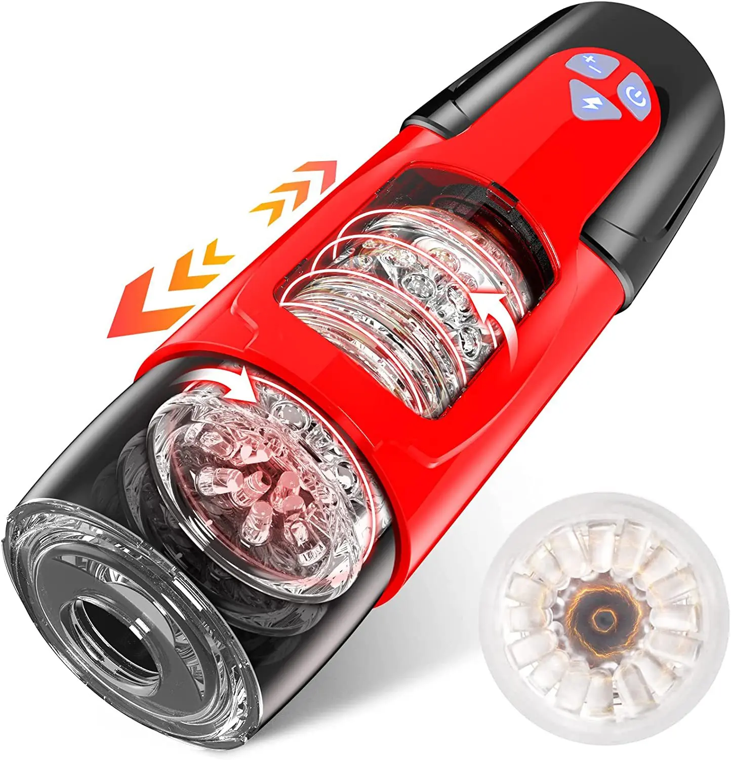 hot selling Telescopic Artificial Vagina Masturbator Men Masturbation Sex Toys  Penis Massager penis trainer For Man