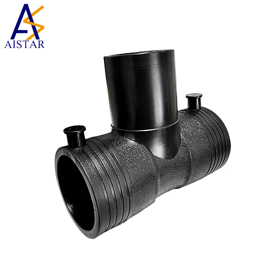 Aistar 63mm Single Layer Tee / HDPE Petroleum Pipe Fitting for Use on Filling Stations