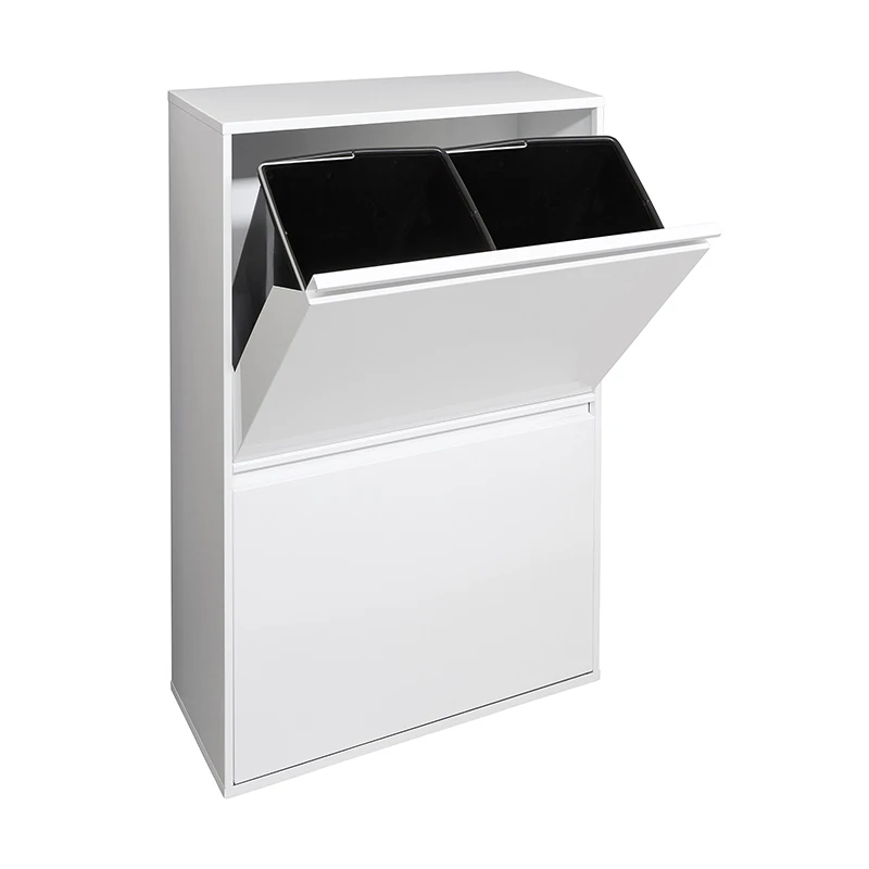 steel recycling trash bin sorting garbage bins dual trash and recycling bin recycling cabinet
