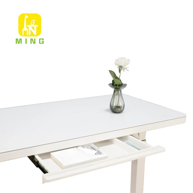 
Adjustable Electric Glass Sit Stand Standing Desk in Office or Home Modern Lifting Desk Furniture Chinese Manufacturer 