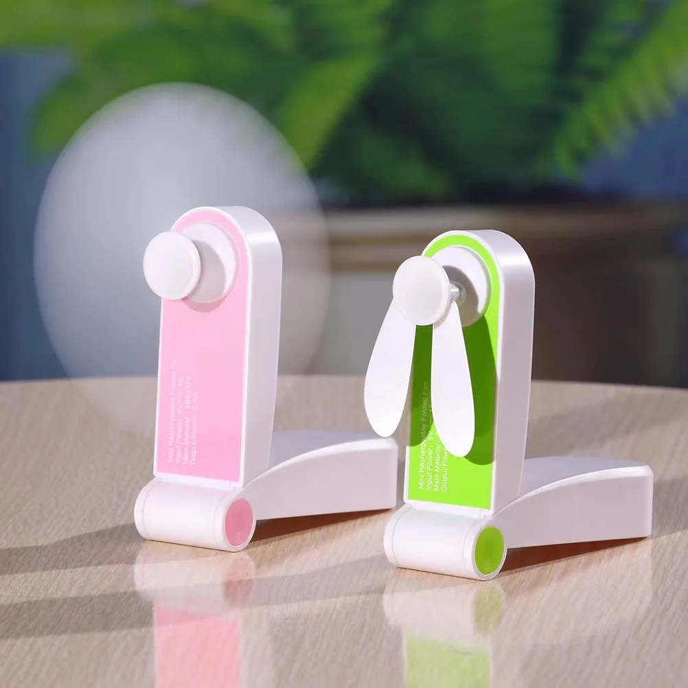 Hot Selling Little Folding Air Cooling Fans USB Rechargeable Personal Mini Portable Pocket Fan