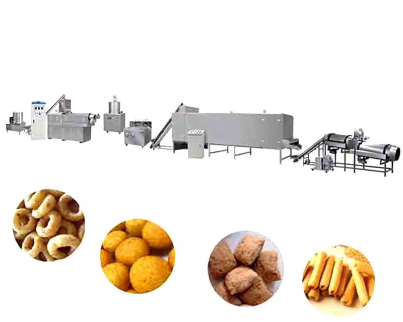 Automatic Corn Puff Snacks Maize Flakes Breakfast Cereals Cornflakes Cheese Ball Curls Kurkure Cheetos Making Processing Machine