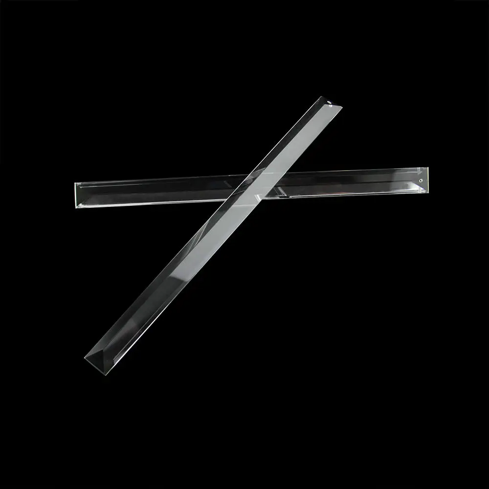 Honor of crystal Factory Direct Triangle Transparent Crystal Lamp With 1 Hole Home Curtain Accessories