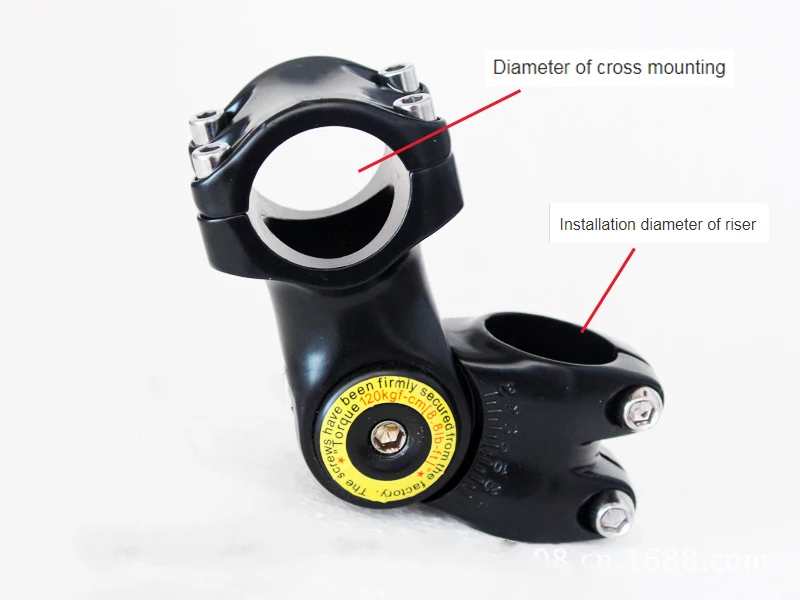 Mountain bike handlebar faucet handlebar increaser adjustable riser 25.4*31.8 negative angle adjustable riser Bicycle Stem