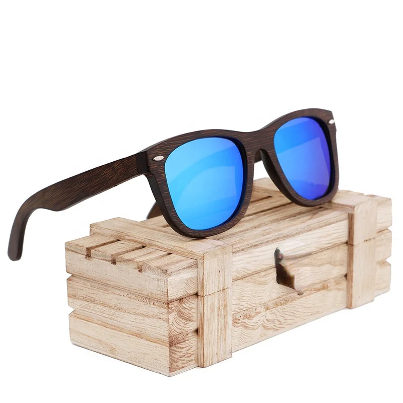 
New style wholesale bamboo and wood glasses bamboo brown sunglasses fashion men and women riding retro classic sunglasses 2021 