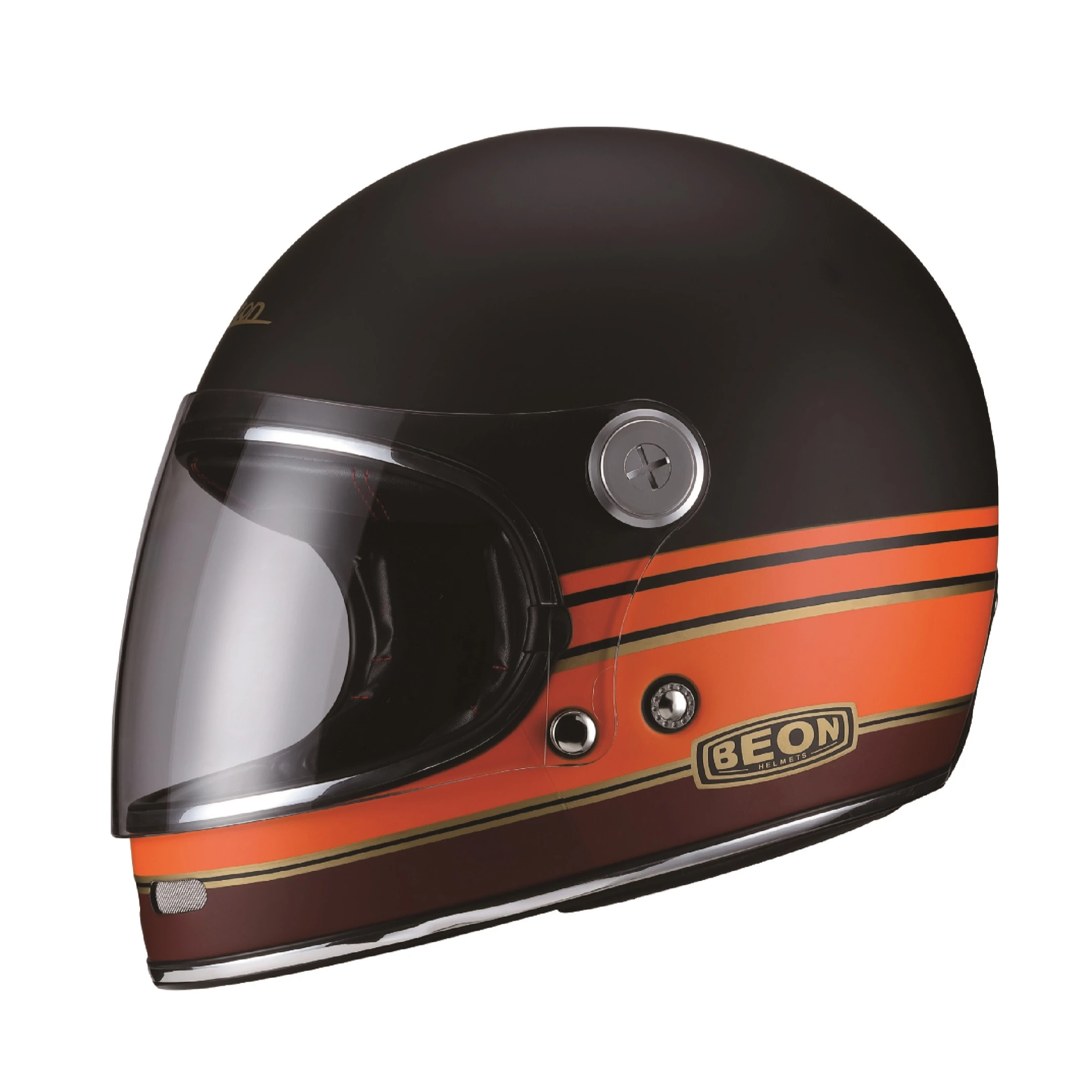 Classic Retro Helmet Full Face Motorcycle Fiberglass Vintage Helm Moto