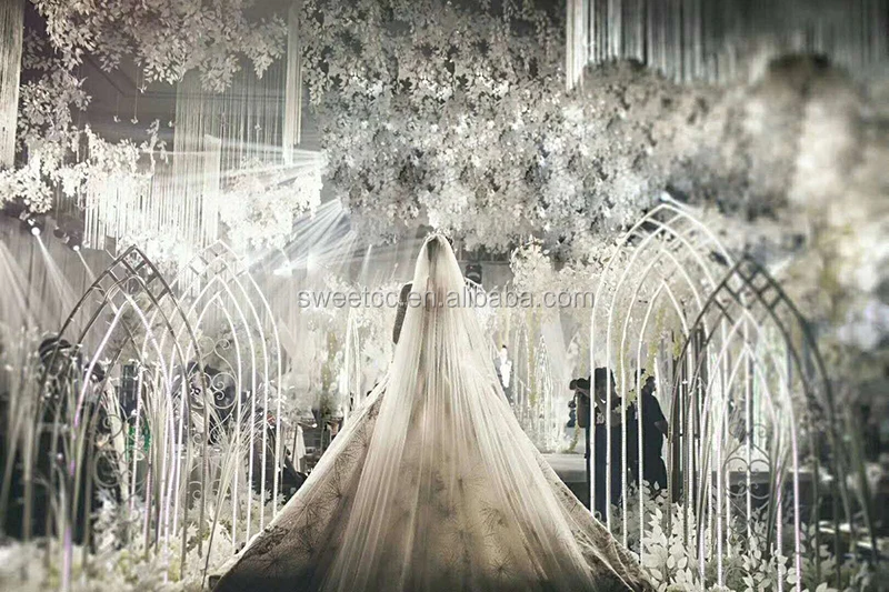 Wholesale wedding stage decoration wedding metal backdrop arch for sale