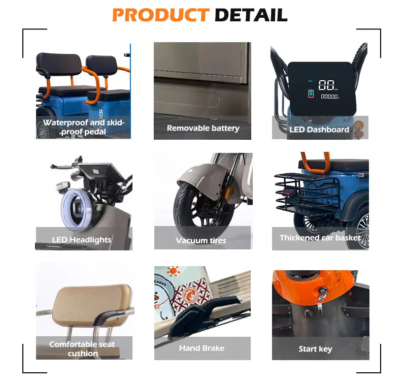 KAIDESHENG PROMOTION DISCOUNT electr scooter 3 wheel adult can be used for adults and it is electric car