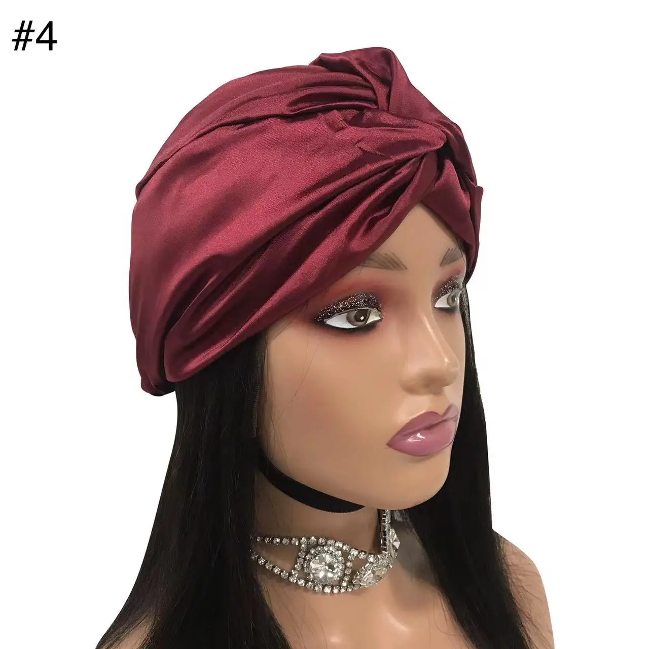 private label satin bonnets wholesale color custom bonnet double layer silk bonnet
