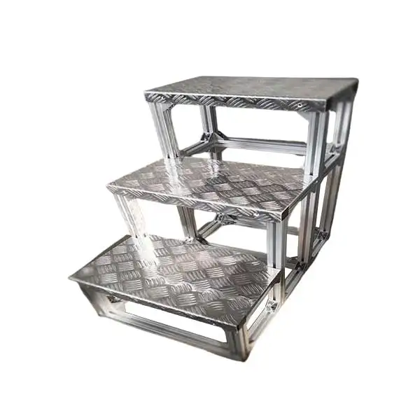 Industrial stepping platform climbing ladder industrial platform step ladder