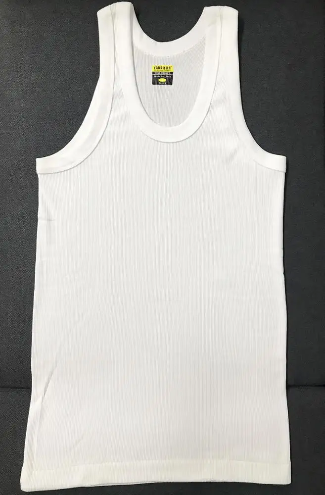 Майка Мужская Спортивная хлопковая, майка для бодибилдинга, тренировочная майка, нижнее белье белого цвета