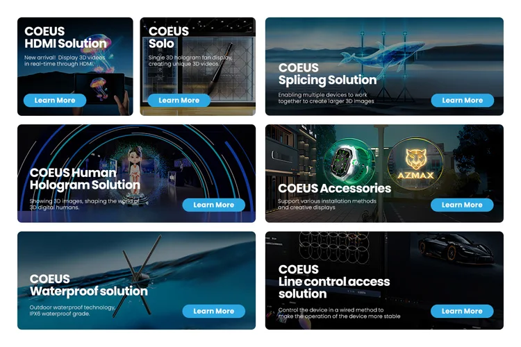 COEUS оптовая продажа 14 см 128 светодиодов 3D голограмма голографический светодиодный вентилятор программное обеспечение с 3D-эффектом TF-карты рекламная реклама