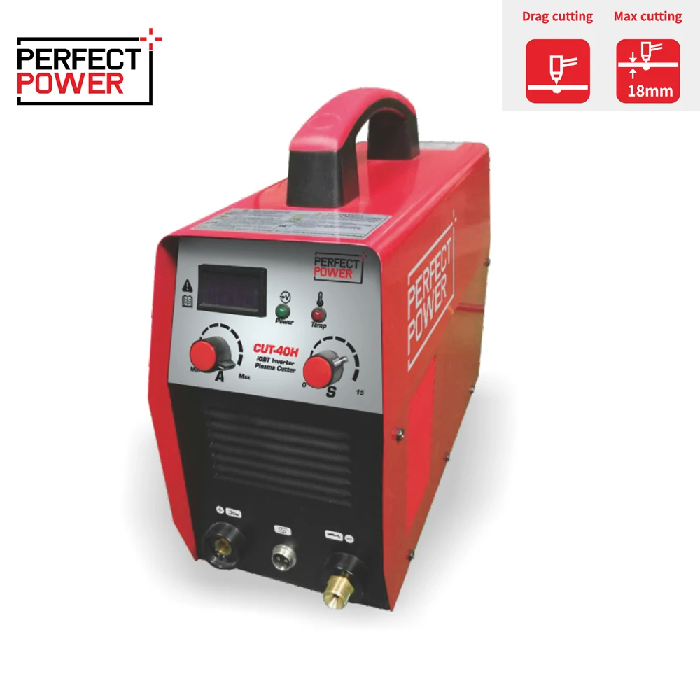 Perfect Power Best Price Cut-40H IGBT Inverter Plasma Cutter High Efficiency Plastic Plasma Cutting Machine Max 18mm Cutting