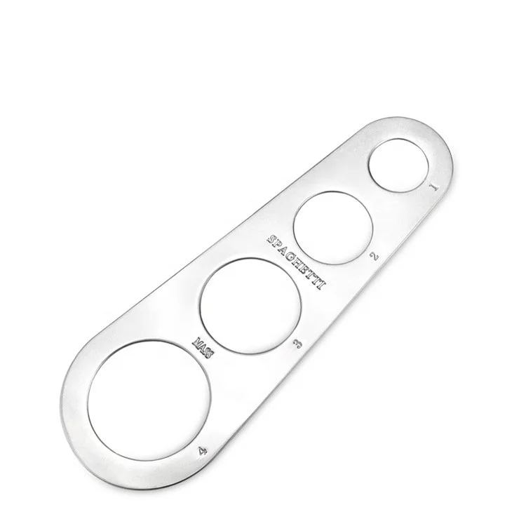 stainless steel spaghetti measurer tool with 4 serving portion cooking tool