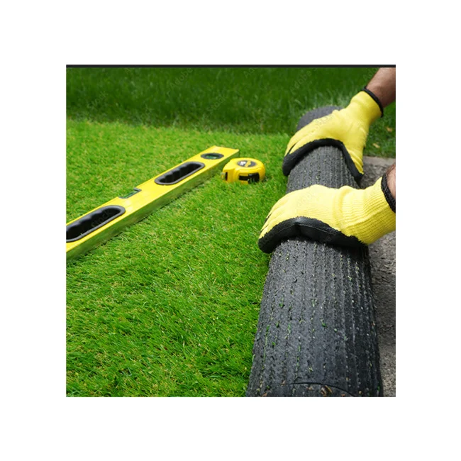 Malaysia Wholesales Artificial Grass 30mm Green and Yellow Outdoor Synthetic Grass