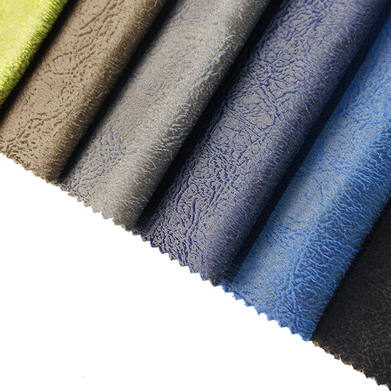 China supplier 100% polyester velvet embossed affordable upholstery fabric