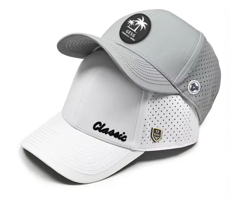Custom wholesale  baseball cap 6 panels PVC label type embroidery logo Richardson 112 trucker hats laser punched waterproof cap