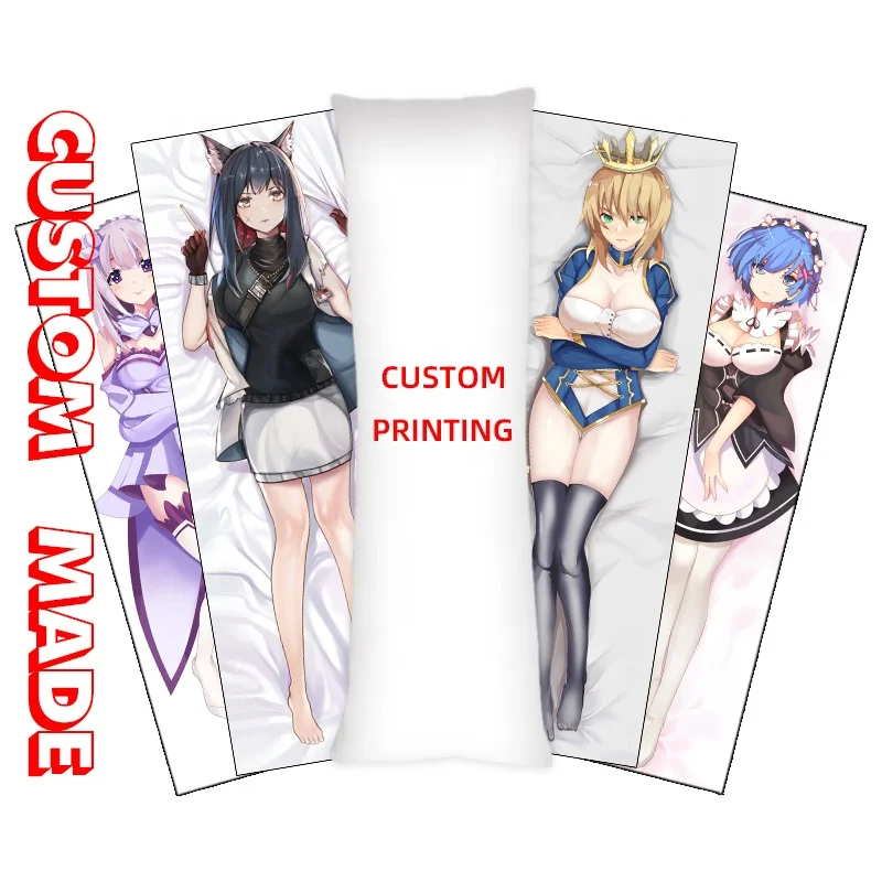 Anime hug pillow body pillow custom design  naked sexy anime girls
