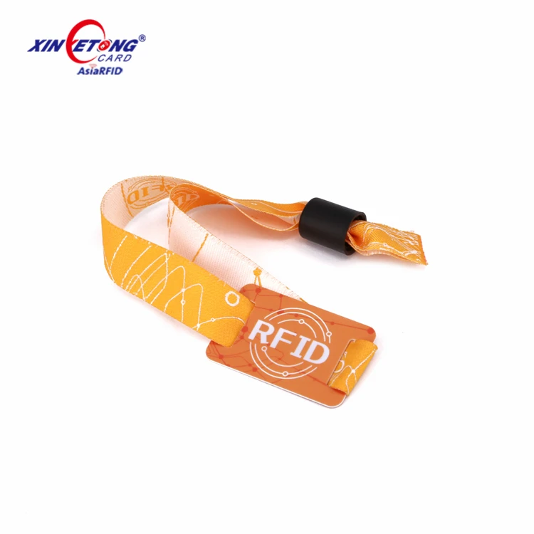 ISO 14443A NFC Wristbands 13.56MHz Ultralight EV1 Fabric RFID Bracelets for Payment