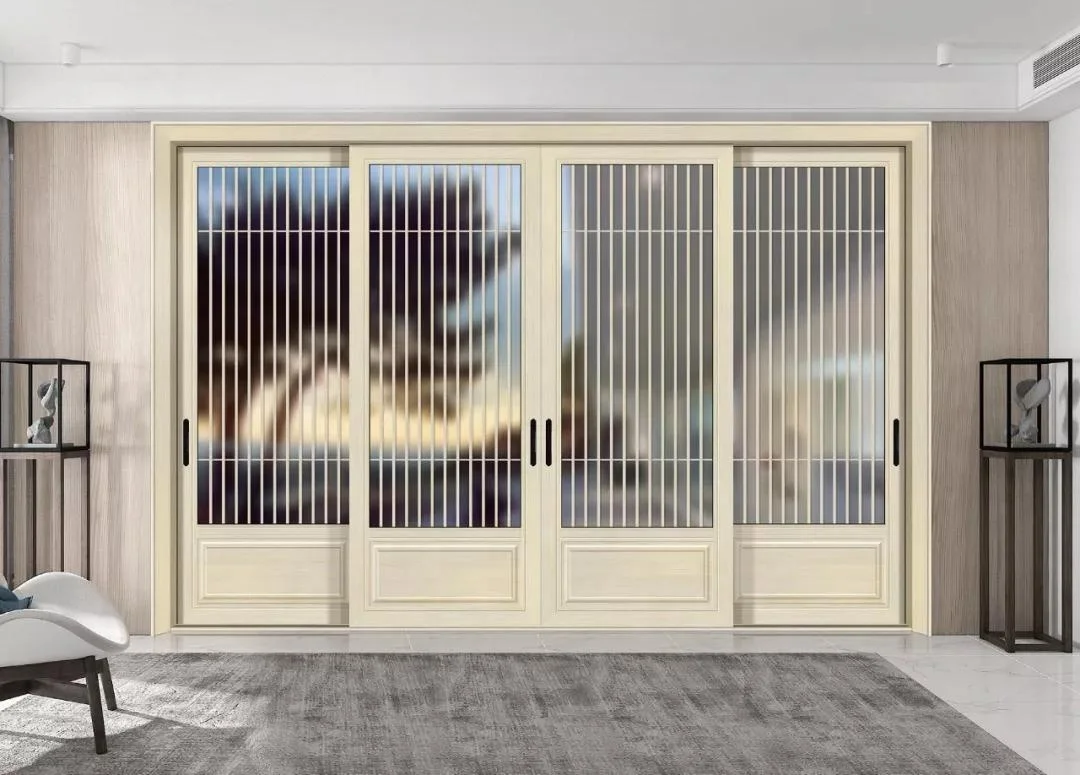 
villa luxury western integrated aluminum frames waterproof wood grain door price in india 