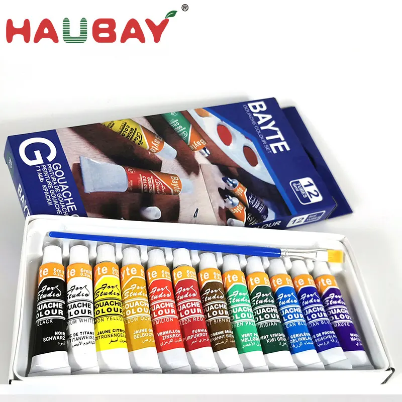 Оптовая продажа Заводская художественная краска для гуаши оптовая высококачественный дешевый набор