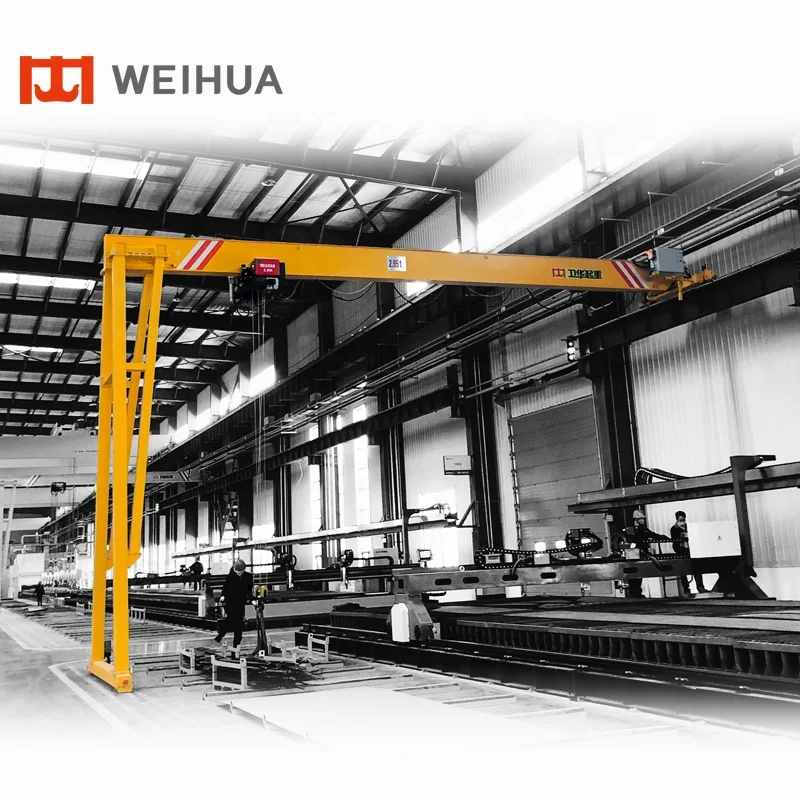 WEIHUA 2 tons 5m Single Girder Half Gantry Crane for Warehouse