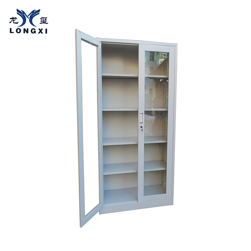 
Customization Accept Oem Excellent Quality Light Grey Steel Lateral 4 Drawer Filing 3 Sections Metal File Cabinets Made In China 