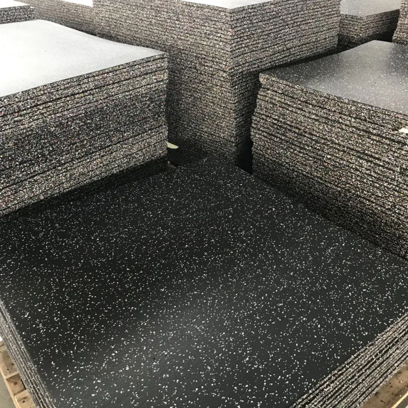 Gym Flooring EPDM Grey Spots Heavy Duty Gym Flooring For Sale 1 M X 1 M X 15MM