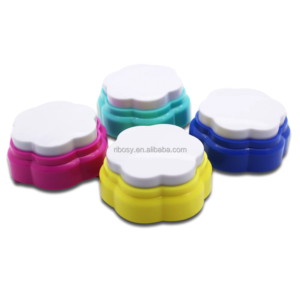 RIBOSY 2022 New Exclusive Mold Small Dog Recordable Button - Record & Playback Your Own Message to Teach Your Dogs Voice