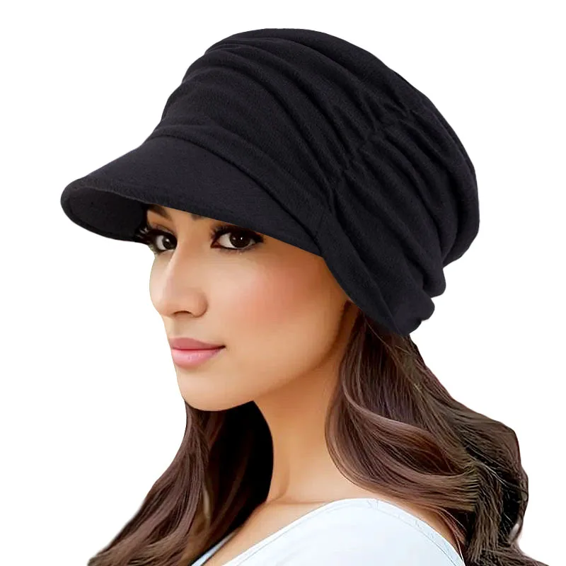 Wholesale Custom Logo Hair Accessories Newsboy Flat Cap JERSEY Caps Fashion Beret Style Peaked Cap Baseball Hat For Women Men