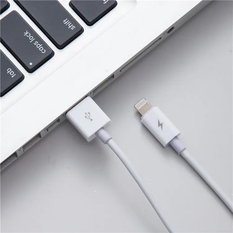 Factory wholesale white high speed simultaneously data transmission charging micro 8 pin type c usb cable