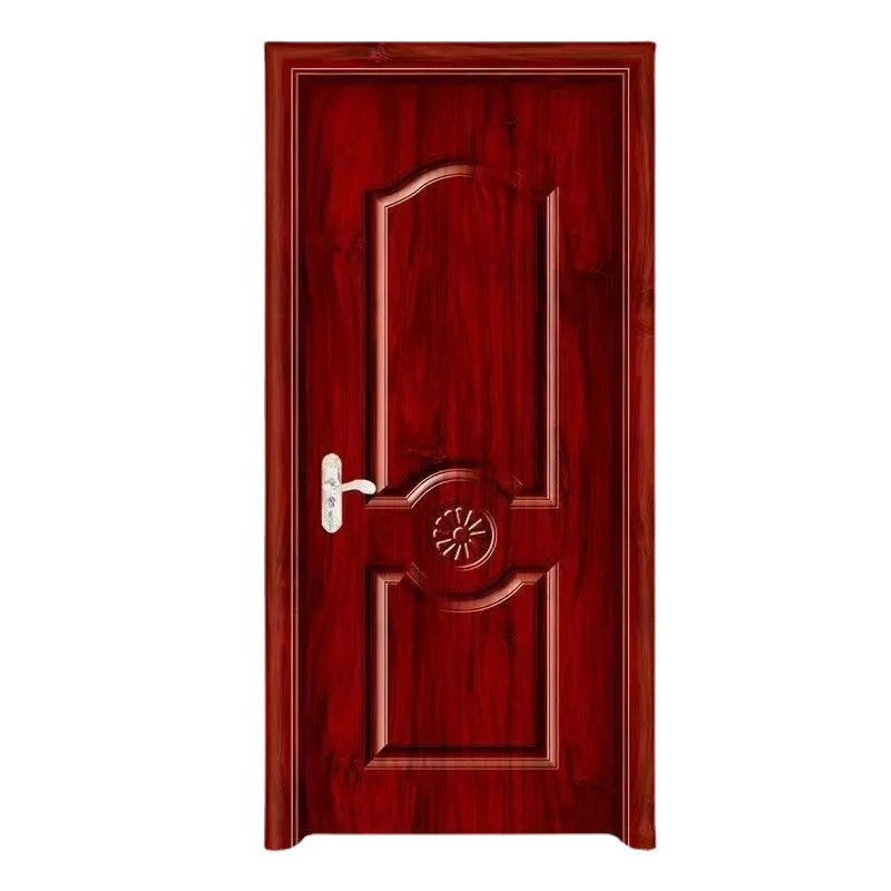 China wooden Door Factory Price Wholesale Waterproof Series Solid Spray Painted Door for Houses