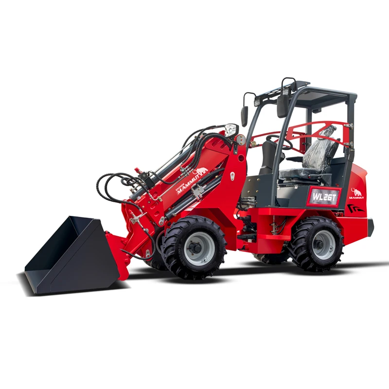 mammut China cheap long boom loader wheel 1.5 ton 2 ton 3 ton mini front telescopic loader for sale