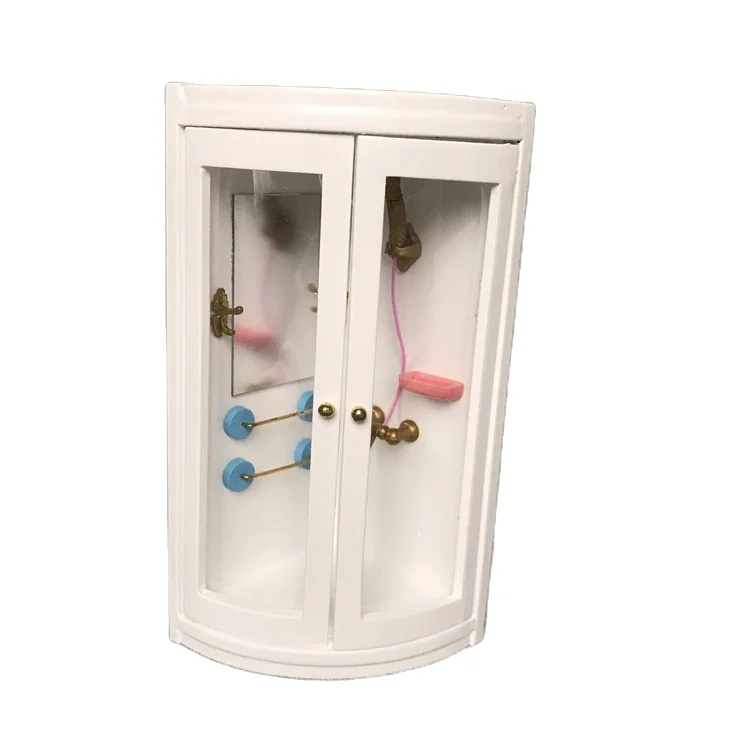 1:12 doll house diy cabin mini furniture model props play house toys super simulation bathroom