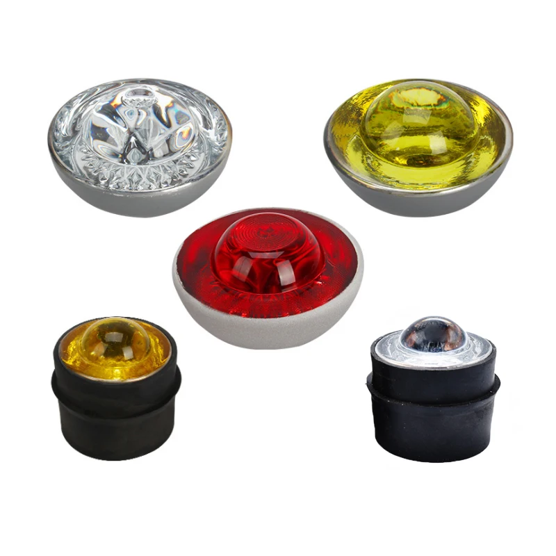 High quality hight brightness pavement raised marker reflective glass road stud
