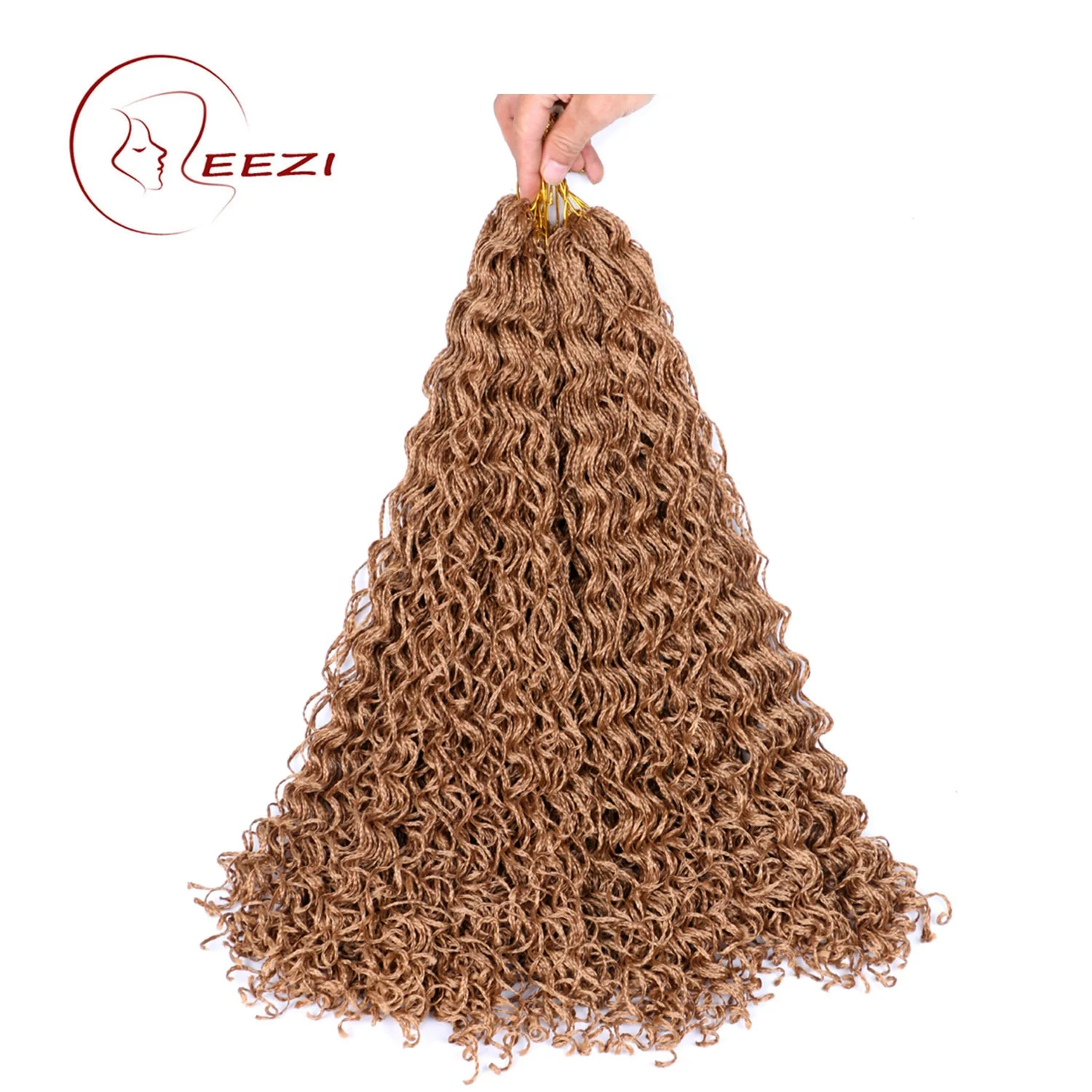 
LEEZI Wholesale #27 Dropshipping Color ZIZI Braids Hair 28 inch Water Wave Crochet Hair Extension 