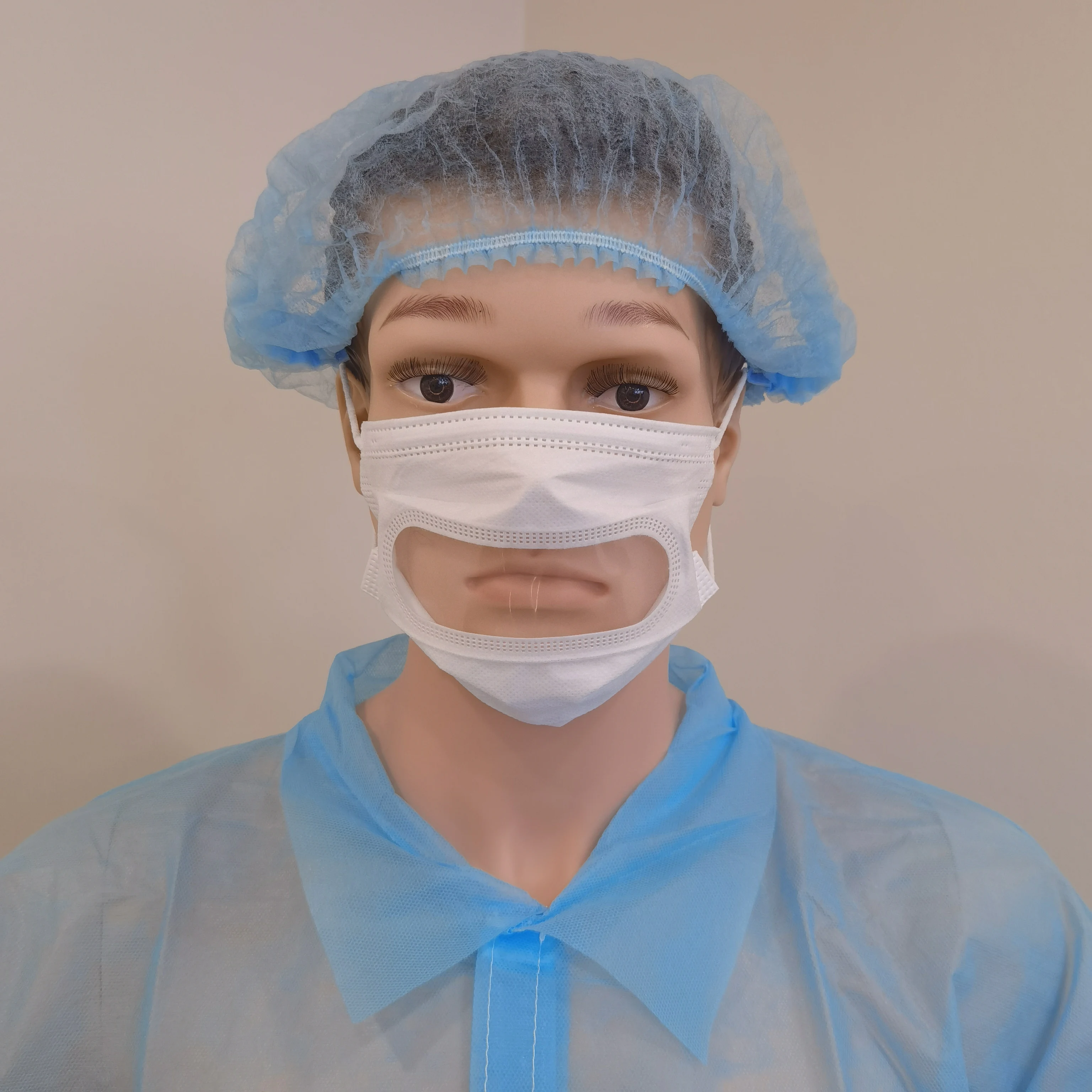 Disposable Face Mask with Clear Window for Adults,Breathable 3 Ply Earloop Face, Visible Expression for Women Men and Deaf