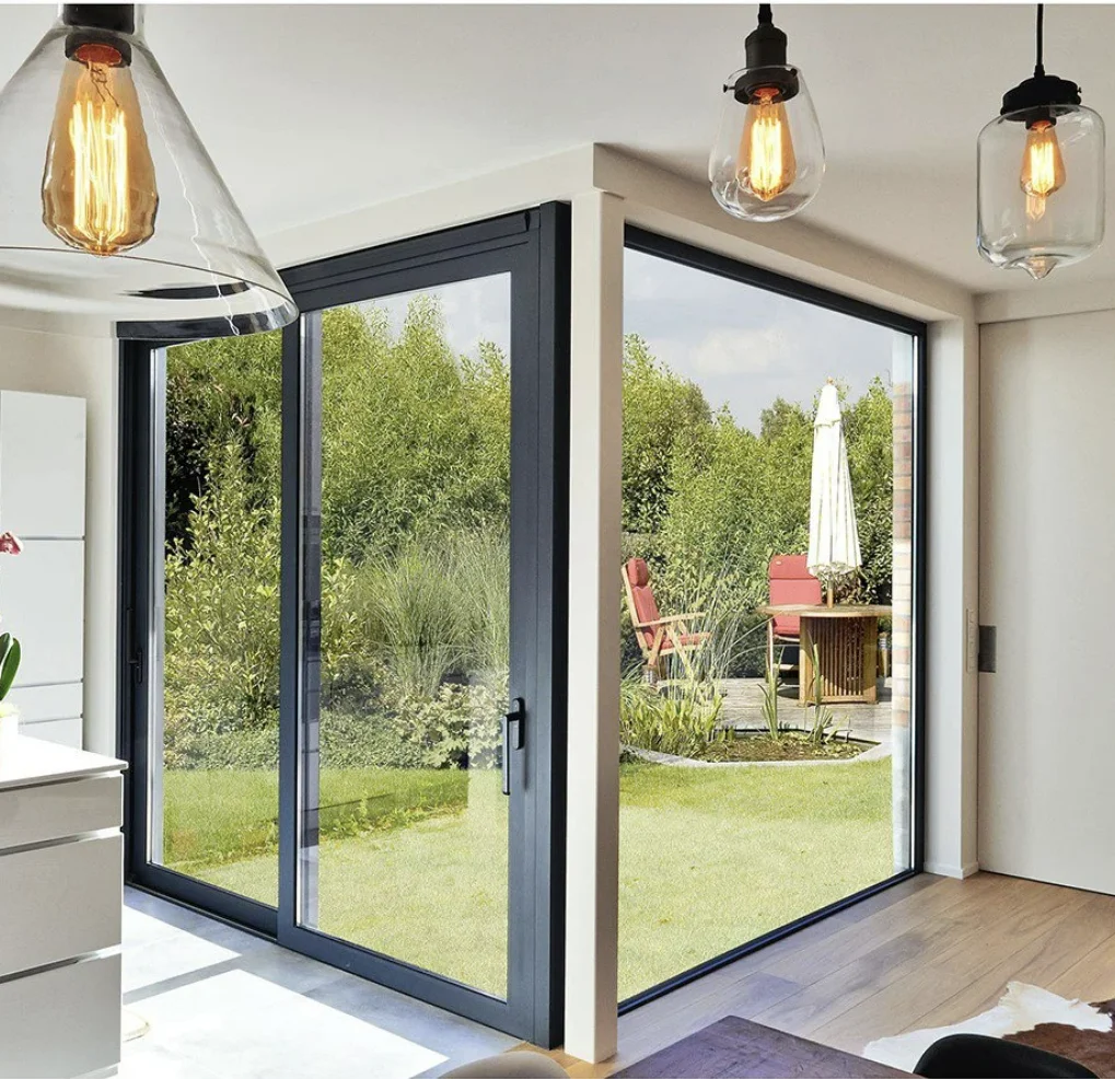 Heavy Duty Lift and Sliding Wood Aluminum Door for Missouri USA Client Design High Quality and Performance French Tempered Glass