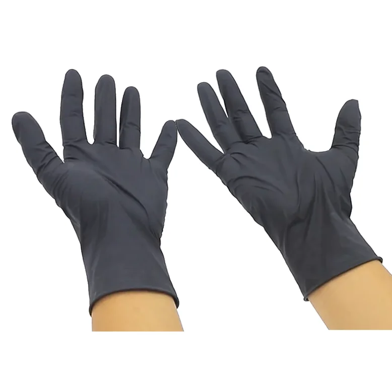cheapest Wholesale Disposable Safety Work pure Black Nitrile for work