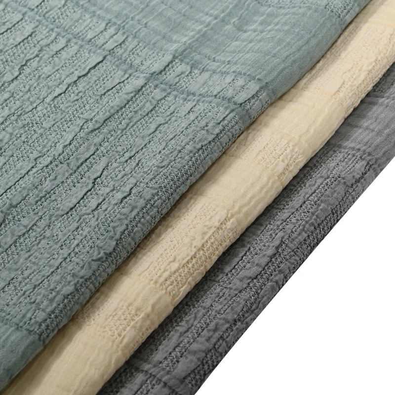 Прямая продажа с фабрики 3 шт. Stonewash Королевский размер однотонные в полоску текстурированные 100% хлопок льняные