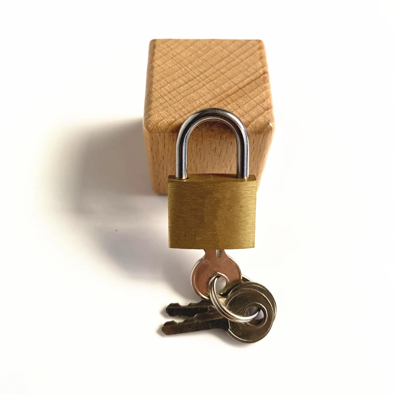 20mm brass padlock  small mini lock with 3 keys